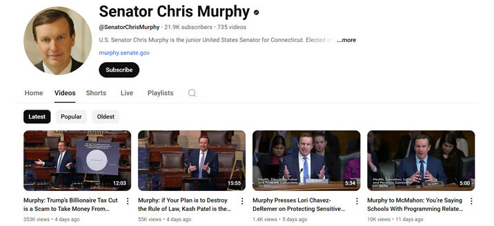 Chris Murphy shows Democrats how digital communications is done