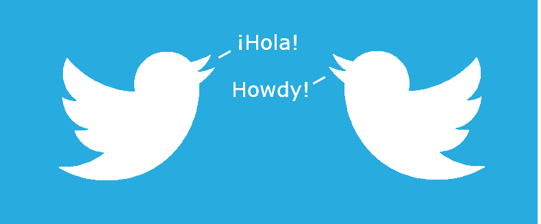 Twitter conversation in English and Spanish